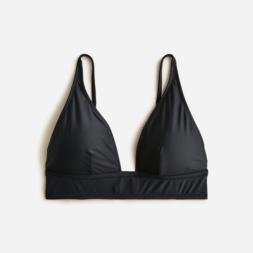 J.Crew Plunge bikini top XXS Black